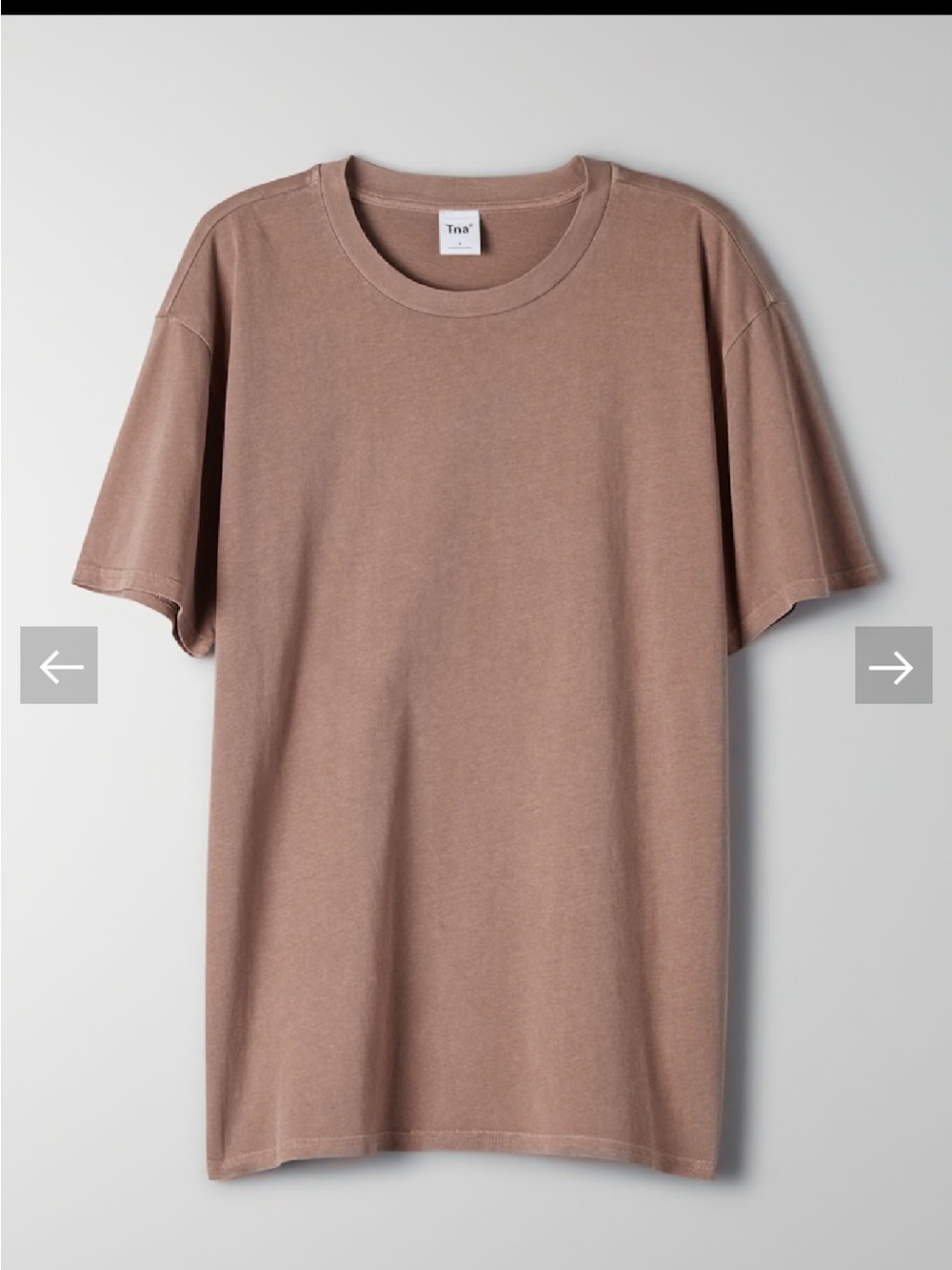 Aritzia TNA women’s muave brown tee